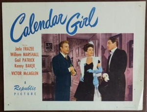 James Ellison Gail Patrick William Marshall Calendar Girl movie Lobby Card 2669