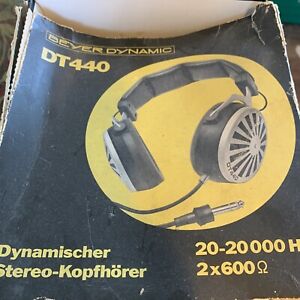 Vintage Beyer Dynamic DT440 Headphones in Original Box UNTESTED