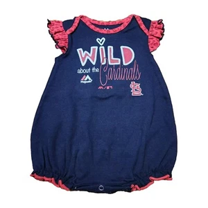St Louis Cardinals Baseball MLB majestätischer Säugling Baby Body Größe 6-9 Monate - Bild 1 von 5
