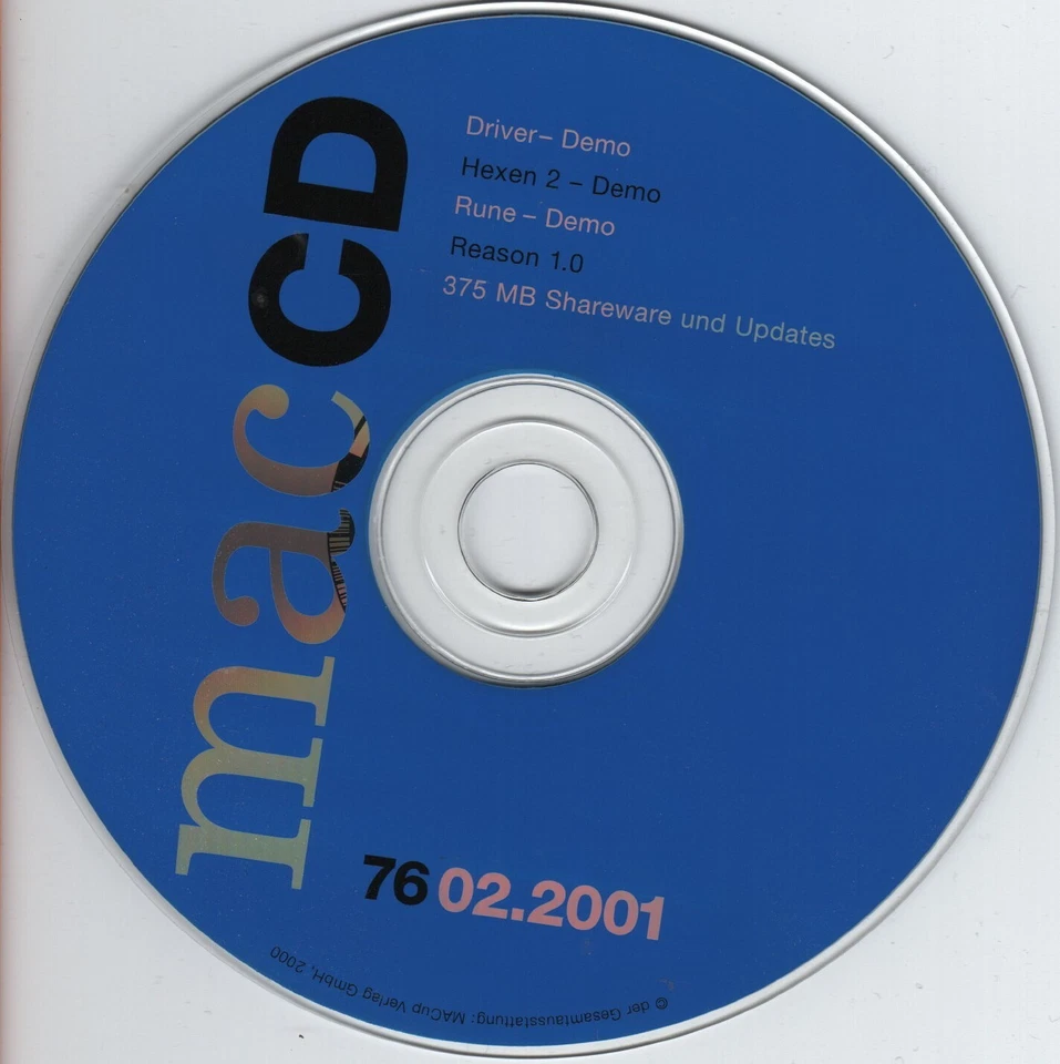mac cd MacUp 76 02.2001 für Apple Macintosh - Bild 1 von 1