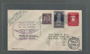 US First Flight Cover Texas Air Transport Dallas to Waco 1928 US Scott U522 - Picture 1 of 2