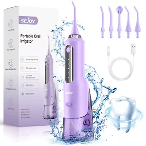 SEJOY Water Flosser Teeth Pick 5 Modes Dental Oral Irrigator Cleaner for Travel - Picture 1 of 17