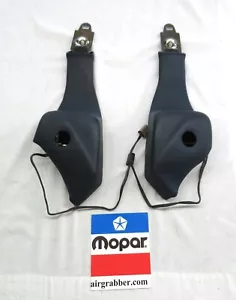1972 A Body Valiant Dart Duster Demon front seat belt retractor set blue - Picture 1 of 12