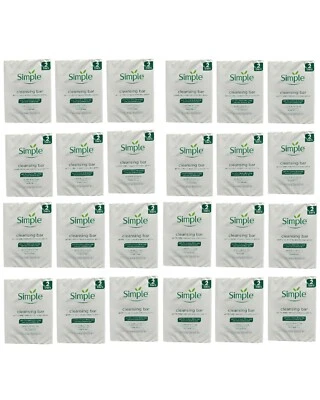 24 Simple Cleansing Soap Bar With Pro-Vitamin B5 Twin Pack 100g (48 Soaps) - Image 1 of 4