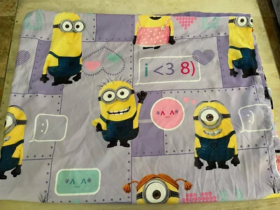 Sábana plana púrpura Despicable Me MINIONS 64" X 94" Foto 1 de 4