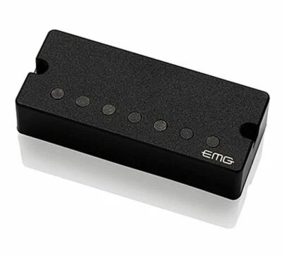 EMG 57-7 Alnico V Activo Siete Cuerda Puente Humbucker - Negro 3.5" Soapbar - Imagen 1 de 2