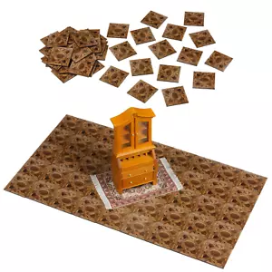 Piastrelle per casa delle bambole casa delle bambole pavimento in parquet miniatura scala 1:12 pavimento 25-45 pezzi - Foto 1 di 16