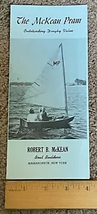 MCKEAN Pram Sailboat Boat Dealer Sales Brochure Specs 1940's 1950's - Picture 1 of 3