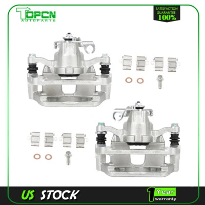 Rear Pair Brake Calipers w/ Bracket Left Right For 2012-2017 Dodge Grand Caravan - Image 1 of 4