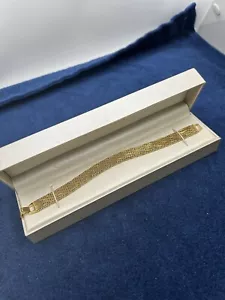 etienne aigner bracelet Gold Tone W/ Box - Picture 1 of 14