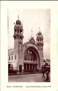 Cartolina Ingresso Principale Esposizione Franco-Britannica Londra 1908 Non Spedita - Foto 1 di 2