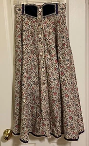 Vintage Jessica's Gunnies Gunne Sax Women's Floral Prairie Skirt  Size 7 - Picture 1 of 6