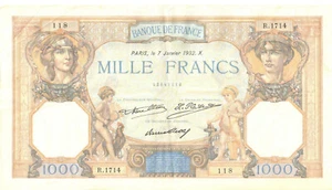 Billet de 1000 Francs Ceres et Mercure 07/01/1932 TTB +  ( 149* ) - Picture 1 of 3