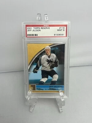 2001 Topps Reserve Hockey Jeff Jillson #119 765/1099 SP Sharks PSA 9 NHL Hockey - Image 1 of 2