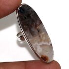 925 Silver Plated-stick Agate Ethnic Gemstone Handmade Ring Jewelry Us Size-6 I8