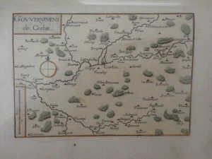 carte gouvernement de corbie Tassin vers 1630 - Picture 1 of 1