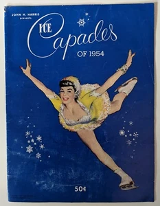 Vtg Disney Ice Capades 1954  Presented by John H Harris Souvenir Booklet - Picture 1 of 12