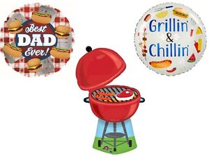 Grill Father's Day Birthday Party Balloons Decoration Supplies Cookout Picnic 