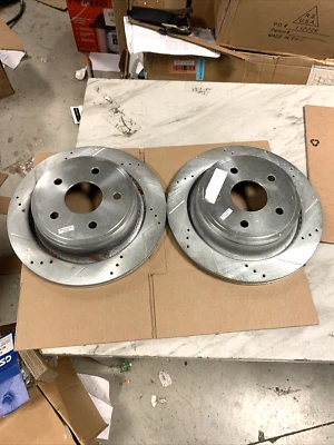 Rotores de freno trasero derecho e izquierdo POWERSTOP para camioneta Dodge Ram 1500 02-10 Foto 1 de 4