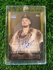 King Corbin Auto 2021 Topps WWE Undisputed Autograph Card Gold #1/10 A-KC Baron - Picture 1 of 6