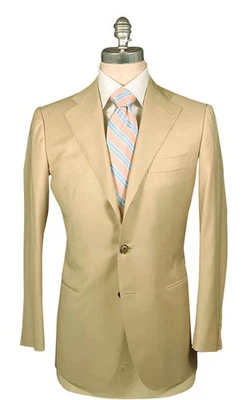 Traje liso Cesare Attolini beige Super 150's - 40/50 - (690) Foto 1 de 4