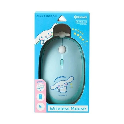 Sanrio Cinnamoroll Wireless Mouse - 3 Device Bluetooth w/Detachable Charm - Image 1 of 4