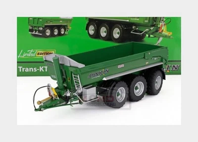 1:32 UNIVERSAL HOBBIES Joskin Trailer Trans-Ktp 27-65 3-Assi 2010 Green UH6815 M - Image 1 of 2
