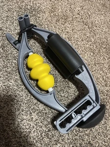 Rolflex Pro rullo massaggio tessuti profondi braccio gambe polpaccio strumento recupero grigio giallo - Foto 1 di 13