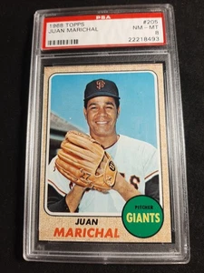 1968 Topps Juan Marichal #205 PSA NM-MT 8 - Bild 1 von 2