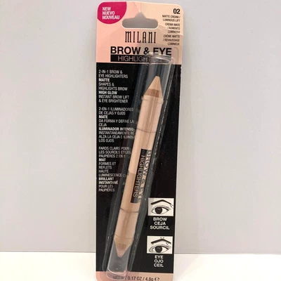 Milani Luminous Lift Brow & Eye Highlighter Pencil 02 Matte Cream 0.17 Oz - Image 1 of 4