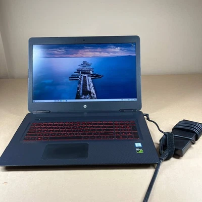 Broken HP Omen 17-W253DX 17.3" i7-7700HQ 12GB RAM 128GB SSD 1TB GTX 1050 Ti - Image 1 of 4