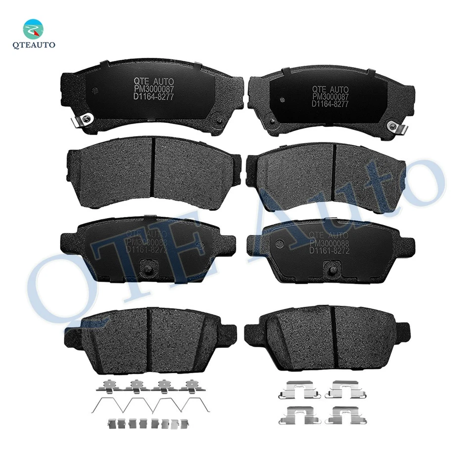 Juego de 8 pastillas de freno delanteras-traseras cerámicas para Ford Fusion S SEL SE 2006-2012 Foto 1 de 4