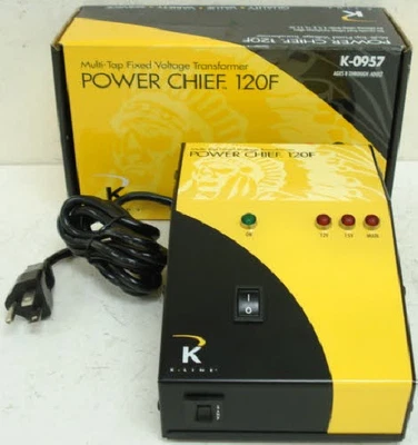 K-Line K-0957 120W Power Chief Transformer w/ Multiple Voltage Outputs EX/Box - Image 1 of 2