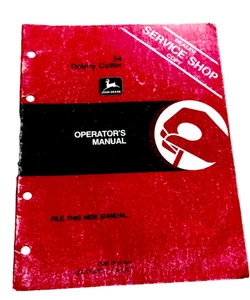 John Deere 54 Rotary Cutter Mower OMTY20523 Operators Manual Book - Picture 1 of 8