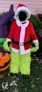 Handmade Halloween Dress-up Fury green Grinch inspired pants costume 3T - Picture 1 of 9