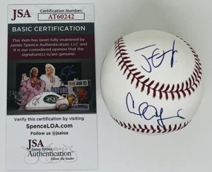 CARL JUSTIN CRAWFORD SIGNED RAWLINGS MLB BASEBALL RAYS PHILLIES JSA COA - Picture 1 of 3
