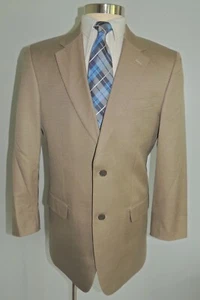 JONES NEW YORK TAN WOOL/SILK BLEND 2 BUTTON SPORT COAT SIZE 40L - Picture 1 of 8