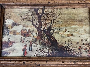 Antikes gerahmtes Bild 9 1/2 x 6 1/2 sehr schön - Bild 1 von 15