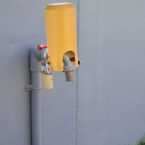 Water Faucet Lock Outdoor/Kitchen/Garden Hose Tap Anti-Theft Child-Proof Cover - Picture 1 of 16