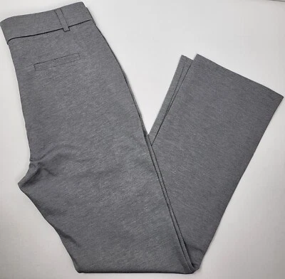 IChosy 女式休闲正装裤高腰拉长 12 码灰色几乎没有靴型 — 第 1/4 张图片