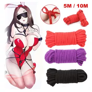 5/10M Corda di Cotone Bondage Costrittivo BDSM Legatura GiocattoloSchiavi Bondage Gioco di Ruolo - Foto 1 di 19