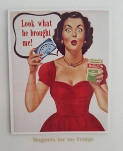 IMÁN DE NEVERA PUBLICITARIO VINTAGE SWEEACRES ""Minties & Fantales"" - M328 la - Imagen 1 de 1