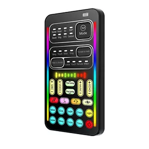 8 Mode Voice Changer Live Sound Card For Mobile Phone Sound Changer Device - Picture 1 of 10