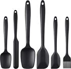 6Pc Silicone Spatula Set: Heat Resistant, Non-Stick. Perfect for Baking, Cooking