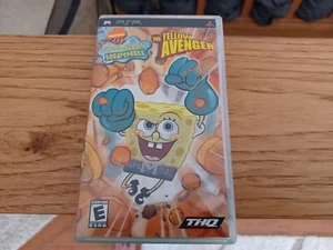 Spongebob Squarepants The Yellow Avenger Sony PSP CIB Complete 2006 - Picture 1 of 8