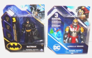 BATMAN & GORILLA GRODD Spin Master 4" Figure Lot ea MoC - Picture 1 of 9