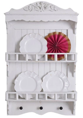 Tellerboard Shabby Wandregal Holzregal Wandboard Hängeregal Geschirrtuchhalter - Bild 1 von 4