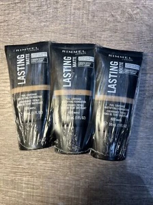 Rimmel London Lasting Matte Foundation | Maple 408 | 30ml | Full Coverage - x3 - Picture 1 of 2