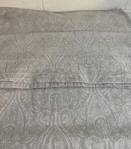Raymond Waites King Flat Sheet 98"x102" 100% Cotton Sateen GRAY - Picture 1 of 10