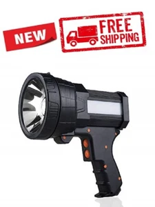 Rechargeable Spotlight, Super Bright 1000,000 LM LED Flashlight Handheld Long - Picture 1 of 6
